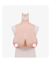 BlackCatKig Breasts | "H" Cup Silicone Breastplate for Perfect Kigurumi Silhouette